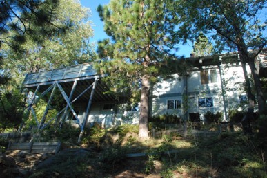 view of house from below