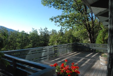 View South of ridge from deck