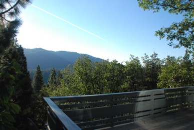 View of ridgeline across Lewis Creek