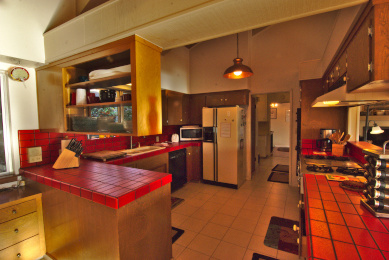 kitchen view from breakfast nook